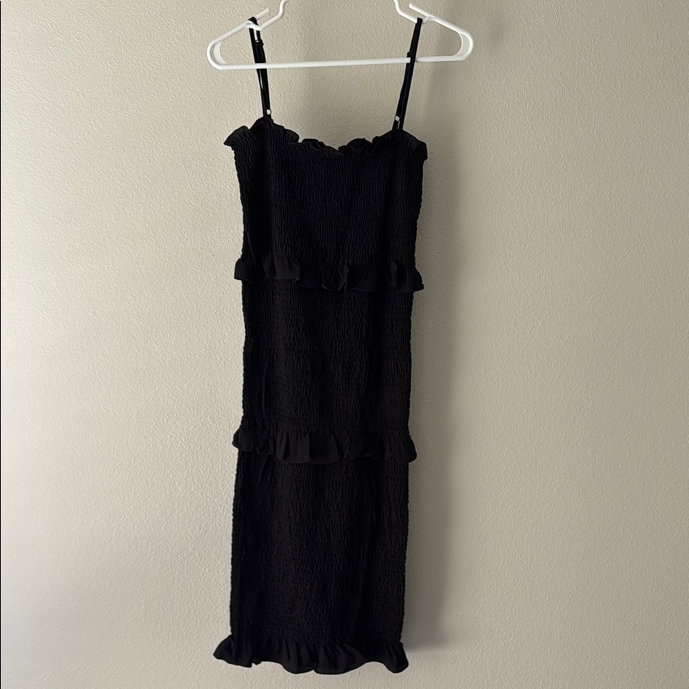 Petal and Pup - Black Ruffle Dress